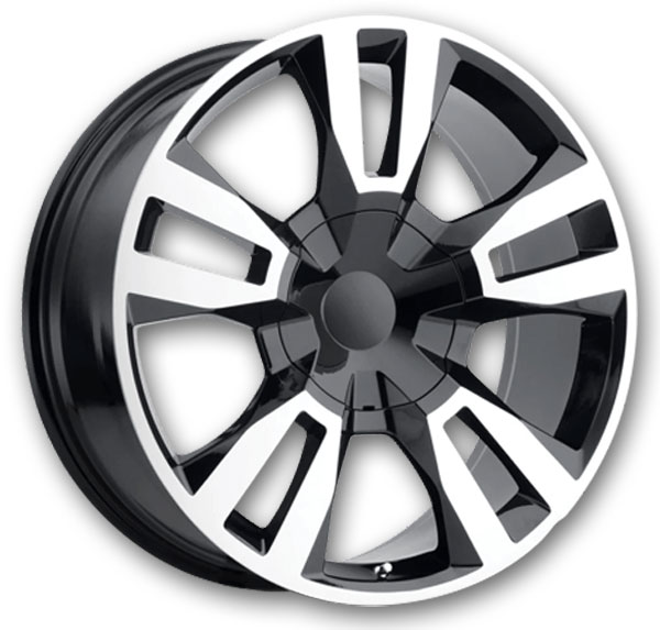 Performance Replicas Wheels PR188 20x9 Gloss Black Machined 6x139.7 +24mm 78.1mm