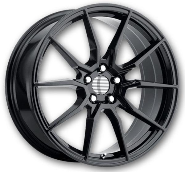 Performance Replicas Wheels PR193 17x9 Gloss Black 5x114.3 +24mm 70.7mm