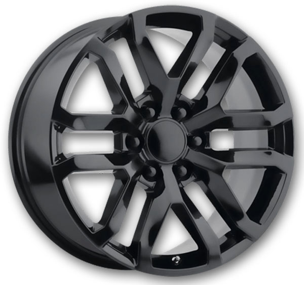 Performance Replicas Wheels PR196 22x9 Satin Black 6x139.7 +24mm 78.1mm