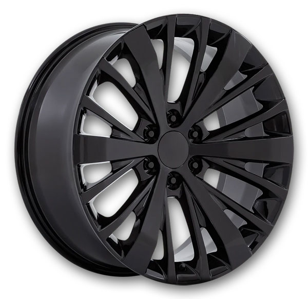 Performance Replicas Wheels PR201 22x9 Gloss Black 6x139.7 +28mm 78.1mm