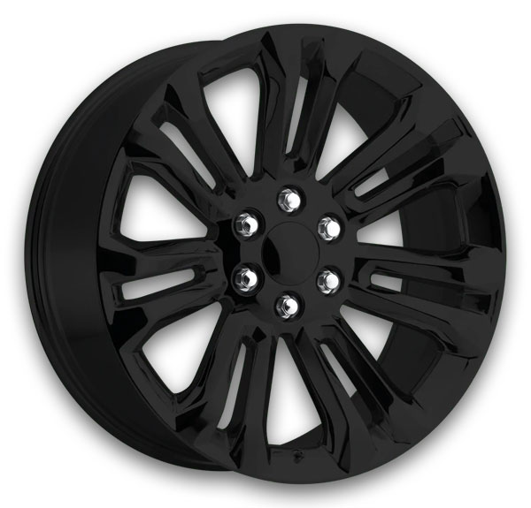 Performance Replicas Wheels PR205 22x9 Gloss Black 6x139.7 +24mm 78.1mm