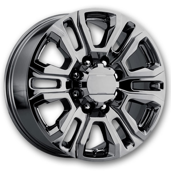 Performance Replicas Wheels PR207 20x8.5 Black Chrome 8x180 +47mm 124.2mm