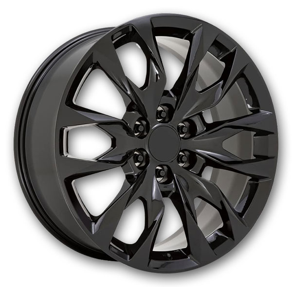 Performance Replicas Wheels PR211 22x9 Gloss Black 6x139.7 +28mm 78.1mm