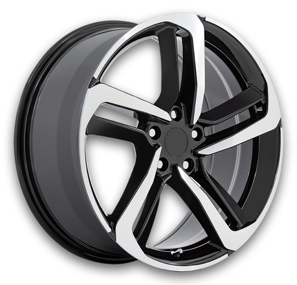Performance Replicas Wheels PR216 18x8 Gloss Black Machined 5x114.3 +45mm 64.15mm