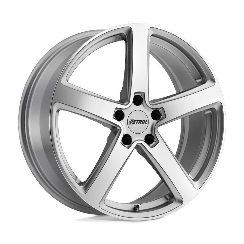 Petrol Wheels P2A 17x8 Silver w/ Machined Cut Face 5x120 +35mm 76.1mm