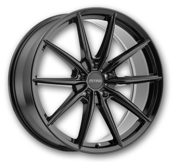 Petrol Wheels P4B 17x8 Gloss Black 5x120 +35mm 76.1mm