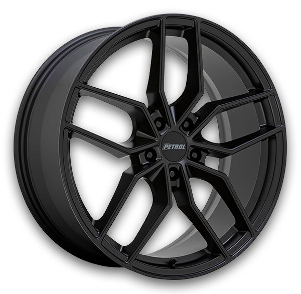 Petrol Wheels P5C 17x8 Matte Black 5x120 +35mm 76.1mm