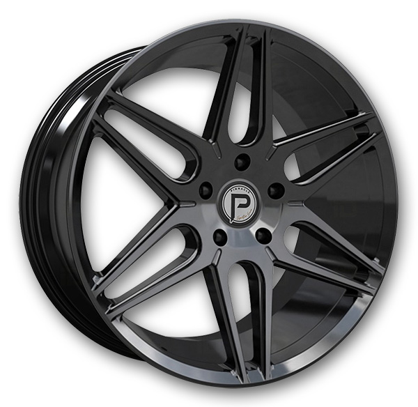 Pinnacle Wheels P302 Lavish 22x9 Gloss Black 5x120 +35mm 72.56mm