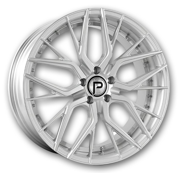 Pinnacle Wheels P312 Zenith 20x8.5 Silver Machine Inner 5x114.3 +35mm 74.1mm