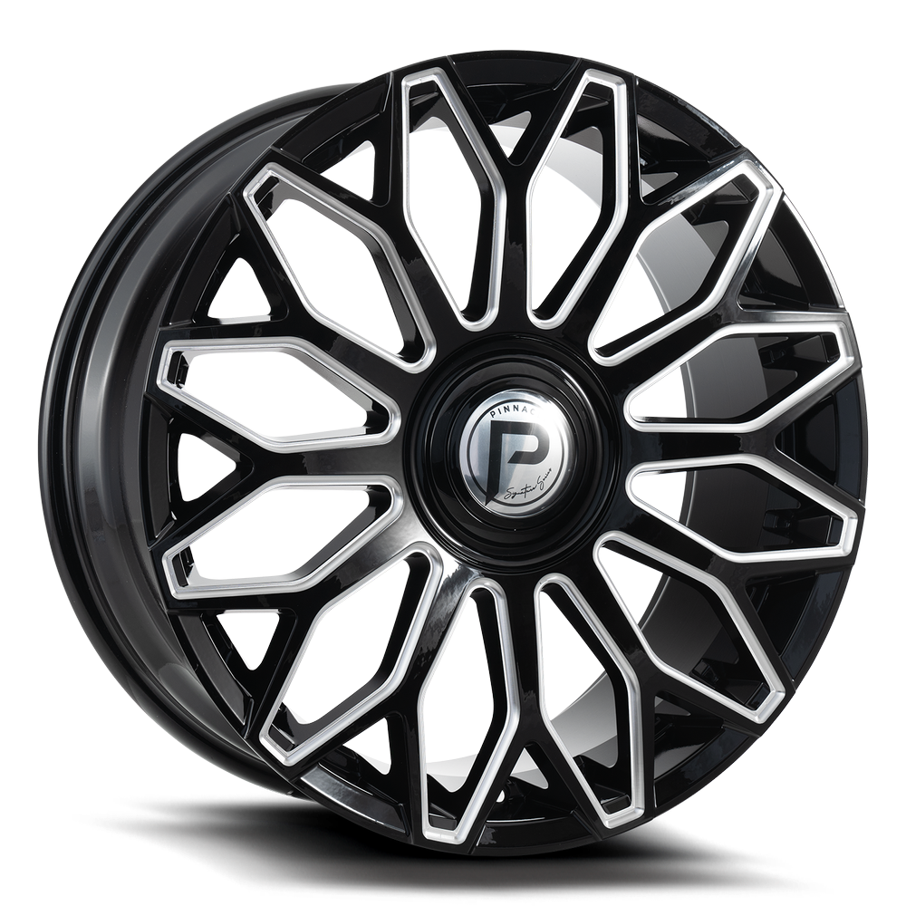 Pinnacle Wheels P330 Striker 20x8.5 Gloss Black Milled 5x114.3/5x120 +35mm 74.1mm