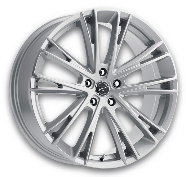 Platinum Wheels 458 Prophecy 20x8.5 Silver and Clear Coat 5x120 +40mm 74.1mm