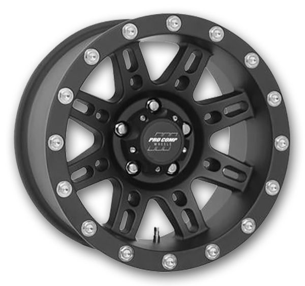 Pro Comp Wheels Stryler 15x8 Flat Black 5x114.3 -19mm 83.06mm