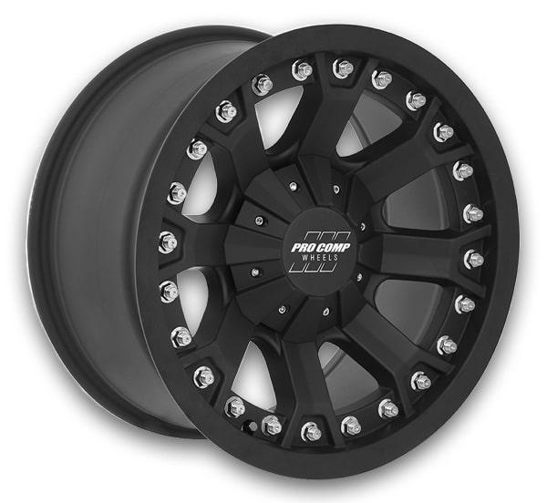Pro Comp Wheels Grid 17x9 Flat Black 5x127/5x139.7 -6mm 83.06mm