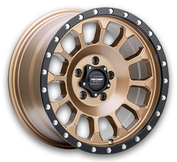 Pro Comp Wheels Rockwell 17x8.5 Matte Bronze w/ Black Lip 6x135 0mm 87.1mm