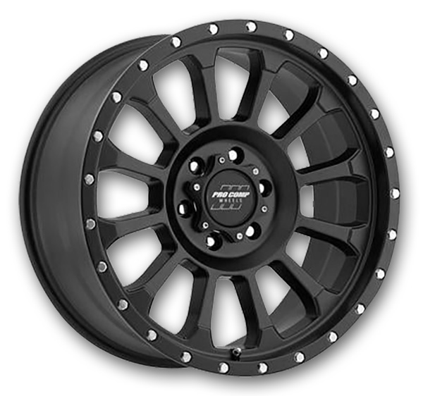 Pro Comp Wheels Rockwell 17x8 Satin Black 5x127 0mm 71.5mm