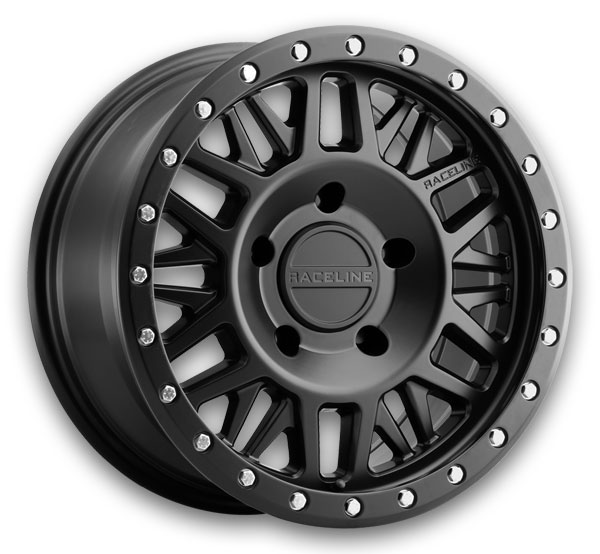 Raceline Wheels 951B Ryno 16x8 Satin Black 5x127 0mm 78.10mm