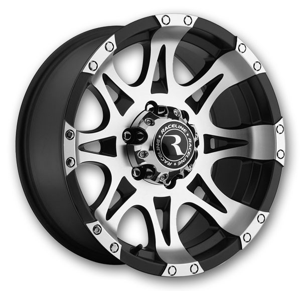 Raceline Wheels 982 Raptor 17x9 Black with Machined Face 5x127 +0mm 78.1mm