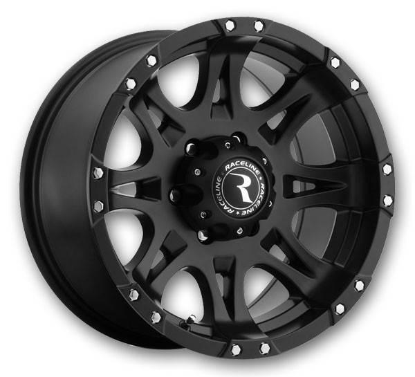 Raceline Wheels 981 Raptor 18x9 Satin Black 6x139.7 -6mm 106.1mm