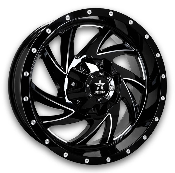 RBP Wheels 66R HK-5 20x9 Gloss Black CNC Grooves 8x170 -12mm 125.1mm