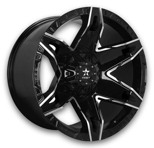 RBP Wheels 70R Quantum 20x10 Black 8x170 -25mm 125.1mm