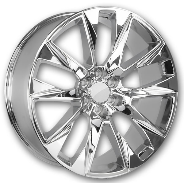 Replica Wheels Silverado 24x10 Chrome 6x139.7 +31mm 78.1mm