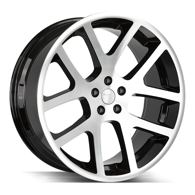 Replica Wheels SRT10 24x10 Gloss Black Machined 5x139.7 +25mm 77.8mm