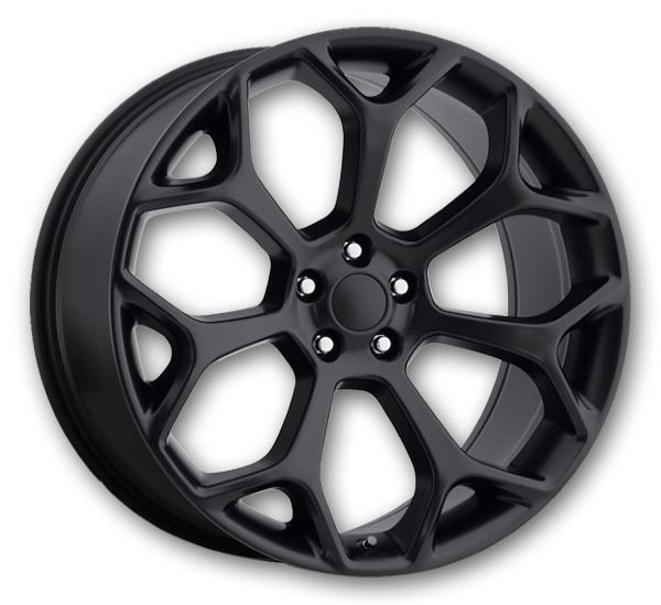 USA Replicas Wheels Chrysler FR71 22x9 Matte Black 5x115 +20mm 71.5mm