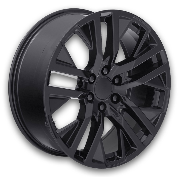 USA Replicas Wheels 2106 GMC FR96 CARBON PRO 22x9 Gloss Black 6x139.7 +31mm 78.1mm