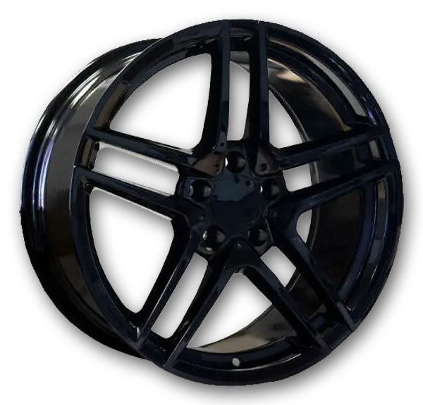 Replicas Wheels R8897 18x8.5 Gloss Black 5x112 +35mm 66.56mm