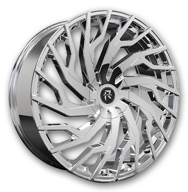 Revenge Luxury Wheels RL-101 22x8.5 Chrome 5x112/5x114.3 +35mm 74.1mm