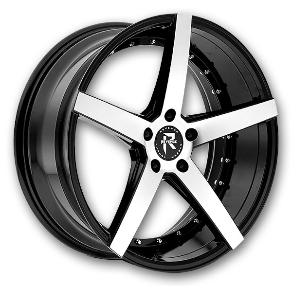 Revenge Luxury Wheels RL-103 20x8.5 Black Machined  5x120 +35mm 74.1mm