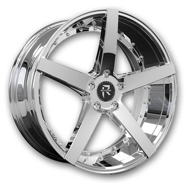 Revenge Luxury Wheels RL-103 20x8.5 Chrome 5x114.3 +35mm 74.1mm