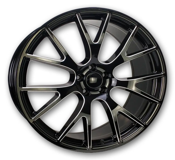 OE Pro-Line Wheels RS-15 22x9 Gloss Black Milled 5x115 +21mm