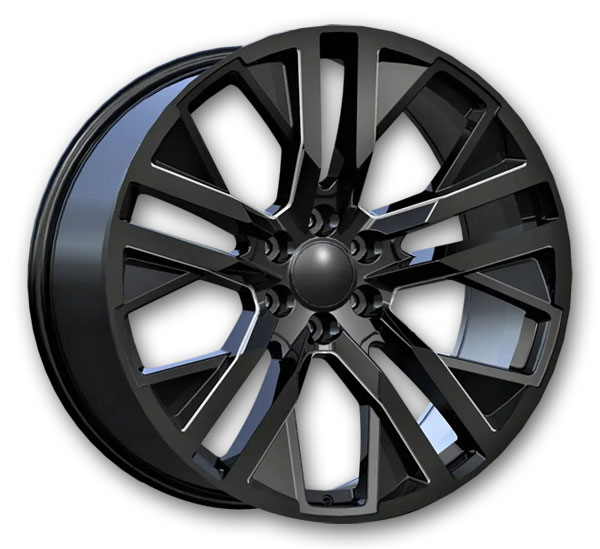 OE Pro-Line Wheels RS-38 26x10 Gloss Black Milled 6x139.7 +31mm 78.1mm