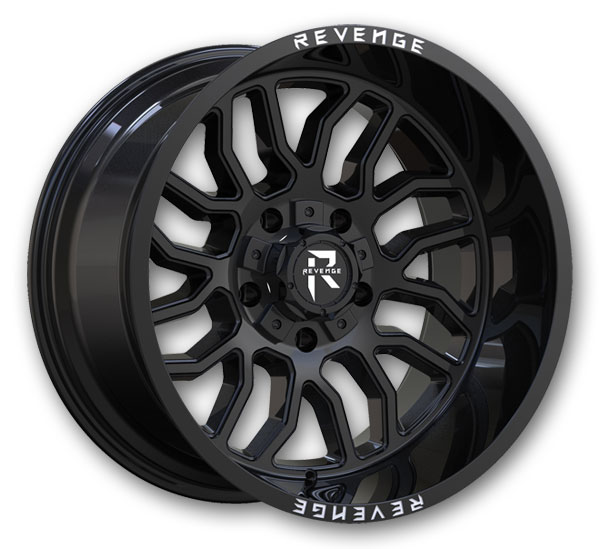 Revenge Offroad Wheels RV-205 20x10 Gloss Black  8x170 -19mm 125.2mm