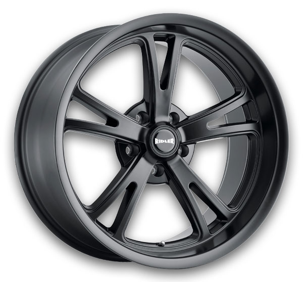 Ridler Wheels 606 22x9 Matte Black 5x120 +20mm 72.62mm