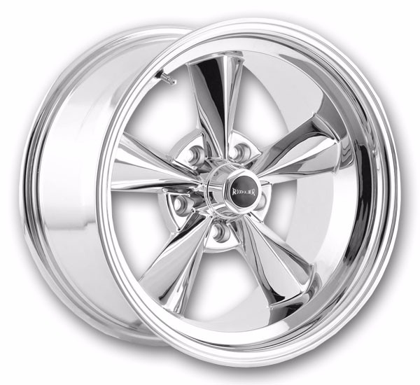 Ridler Wheels 675 17x9.5 Chrome 5x120 -5mm 83.82mm