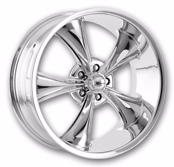 Ridler Wheels 695 22x10.5 Chrome 5x115 +18mm 83.82mm