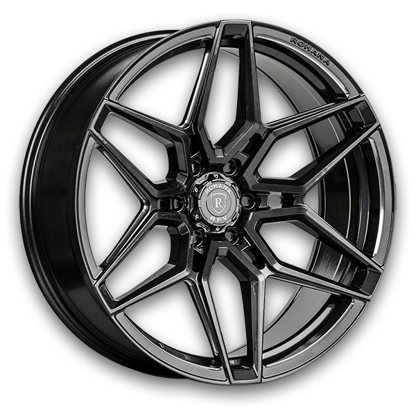 Rohana Wheels RFV2 22x9.5 Gloss Graphite 6x139.7 +22mm 78.1mm