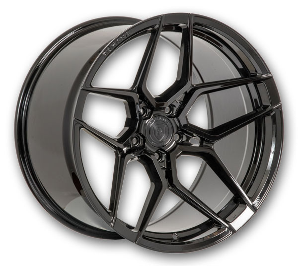 Rohana Wheels RFX11 22x11 Gloss Black 5x115 -5mm 71.5mm