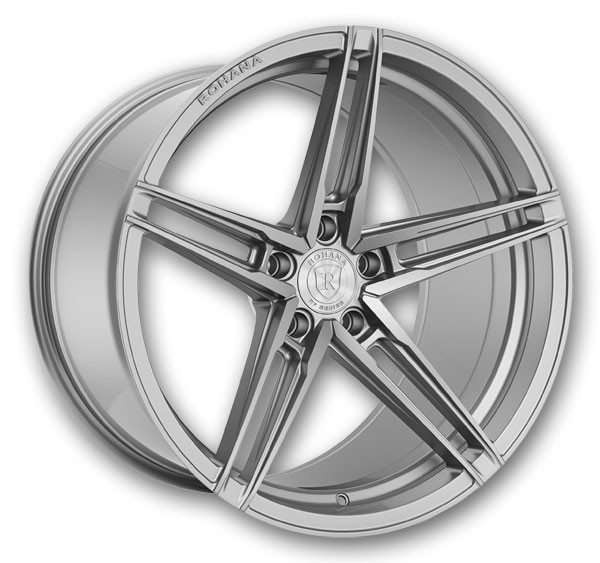 Rohana Wheels RFX15 20x11 Brushed Titanium 5x112 +30mm 66.56mm