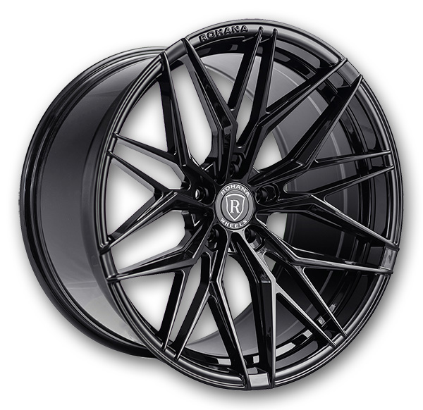 Rohana Wheels RFX17 20x9 Gloss Black 5x112 +25mm 66.56mm
