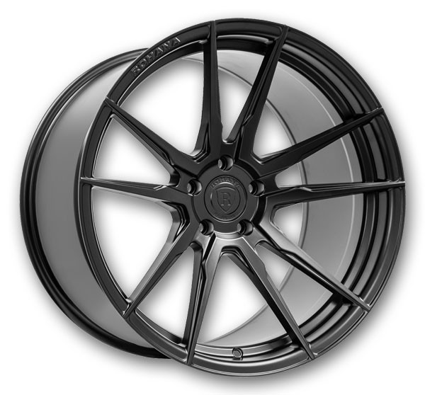 Rohana Wheels RFX2 20x10 Matte Black 5x112 +25mm 66.5mm