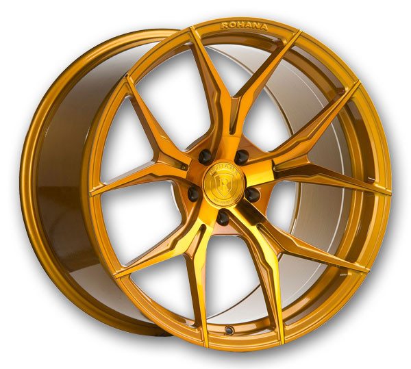 Rohana Wheels RFX5 20x12 Gloss Gold 5x130 +45mm 73.1mm