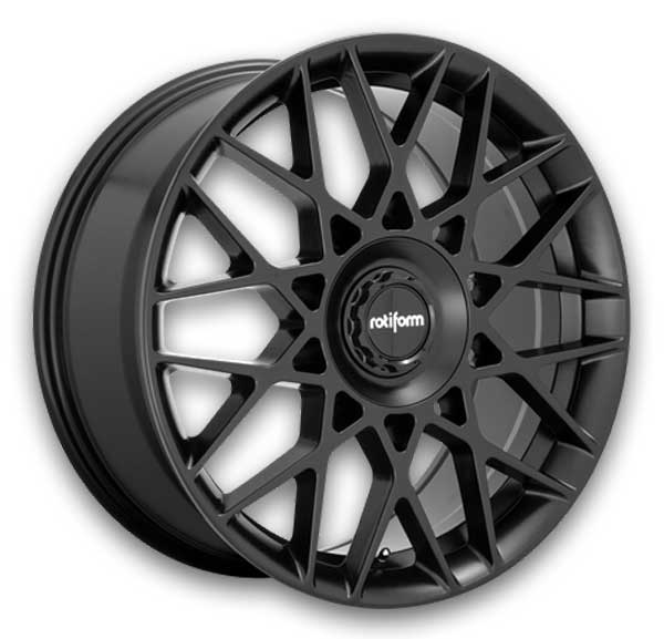 Rotiform Wheels BLQ-C 19x8.5 Matte Black 5x108/5x114.3 +45mm 72.56mm