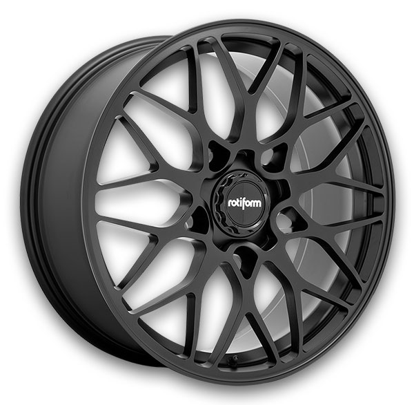 Rotiform Wheels SGN 20x9 Matte Black 5x112 +25mm 66.56mm