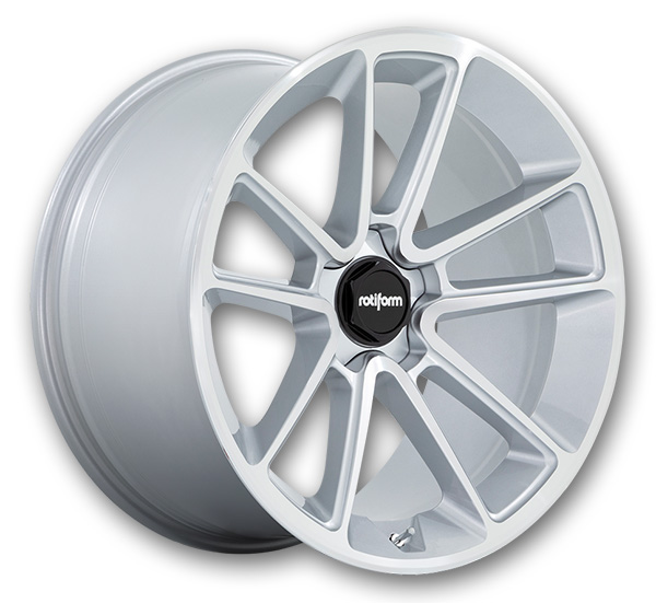 Rotiform Wheels BTL     21x9 Gloss Silver With Machined Face 5x112 +20mm 66.56mm