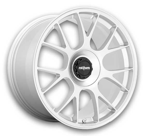 Rotiform Wheels TUF 20x9 Gloss Silver 5x112 +25mm 66.56mm