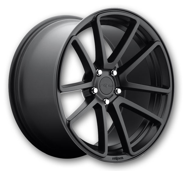 Rotiform Wheels SPF 18x8.5 Matte Black 5x112 +35mm 66.56mm