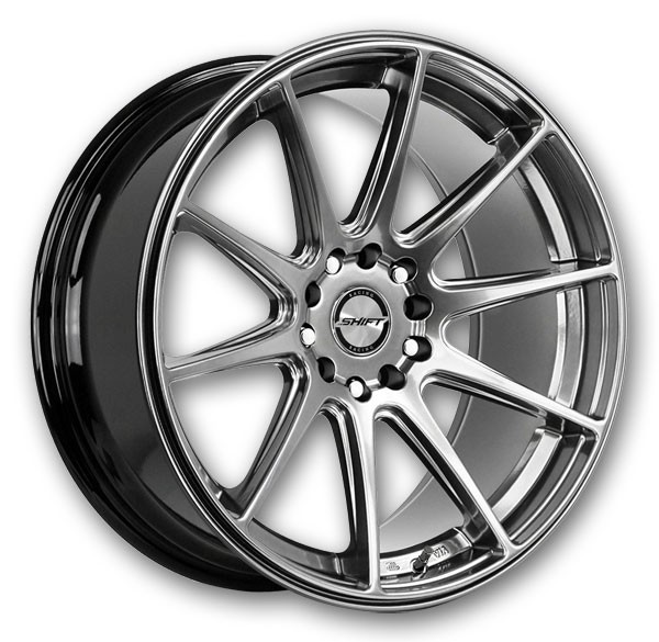 Shift Wheels Gear 18x9 Platinum Silver 5x114.3/5x120 +30mm 73.1mm